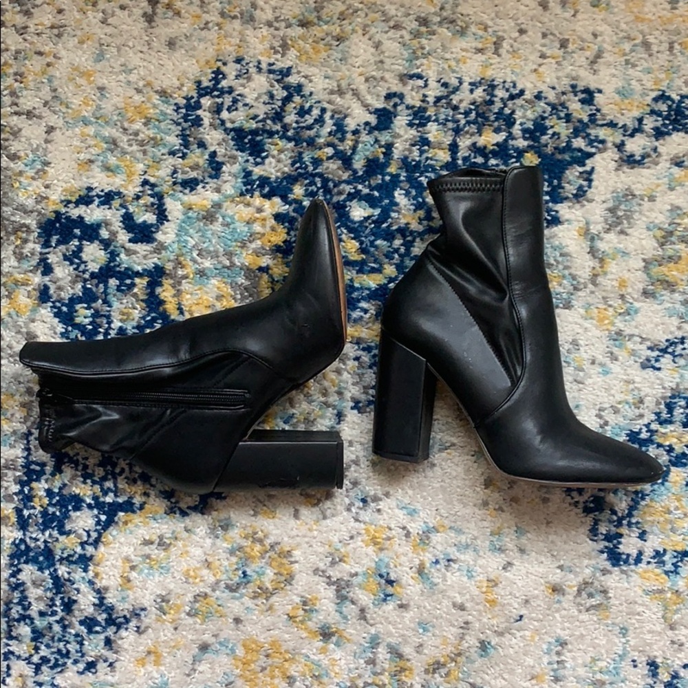 Faux Leather Booties